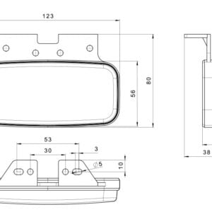 lampa gabarit led ft 80 dt2