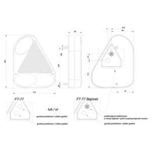 Lampa Stop Remorca / Platforma FT 77