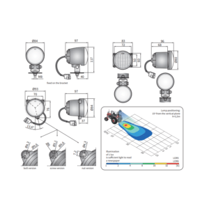 Alternative view of Proiector De Lucru Rotund LOR6 Wesem