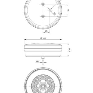 Alternative view of Lampa Semnalizare Spate LED FT 112 L Cu Mers Inapoi, Marsarier