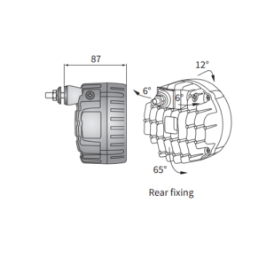 Proiector LED Faza Lunga CDC3 - Wesem 9 proiector rotund LED tip CDC3 dtspate