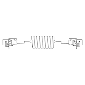 Alternative view of Cablu adaptor electric spirala 15b/13b -24V L=4,5m