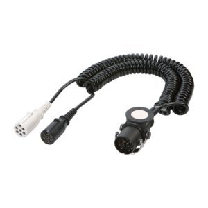 Adaptor cablu spiralat tip Y 15pini / 2x7 pini si 24V