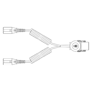 Alternative view of Cablu adaptor electric spirala Y 15/ 2x 7b,24V L=4,5m