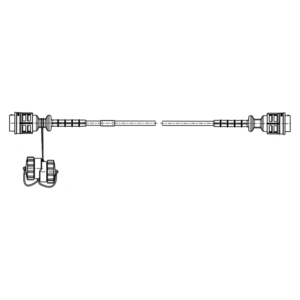 Cablu de alimentare electric cu stecher Nato 2 pini L=6m