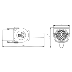 Alternative view of Stecher Electric 13 Pini / 24V - ADR