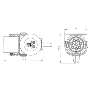 Stecher Electric ABS / EBS 7 Pini / 24V - ADR